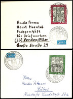 6500 10 Pf. Marienkirche A. Ortskarte Und 20 Pf. Auf Fernbrief, Je Tadellos, Mi. 260,-, Katalog: 139/40 BF - Sonstige & Ohne Zuordnung