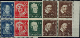 6505 1951, Wohlfahrt Im 4er-Block, Tadellos Postfrisch, Mi. 560,-, Katalog: 143/46 ** - Sonstige & Ohne Zuordnung