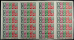 6623 1960, Heuss, Liegendes Wz. Nachauflage, Kpl. Markenheftchenbogen, Postfrisch (übliche Versandstellenfaltung), Mi. 2 - Sonstige & Ohne Zuordnung