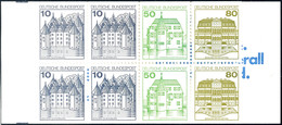 6631 Markenheftchen Burgen Und Schlösser 1984 Type I K4 B Ohne Zählbalken, Tadellos Postfrisch, Mi. 150.-, Katalog: MH24 - Other & Unclassified