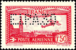 6699 1,50 Fr. "Flugzeug über Der Kirche Notre Dame In Marseille", Lilarot Mit Lochung "E.I.P.A 30" Anlässlich Der Flugpo - Other & Unclassified