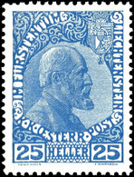 6812 25 Heller Ultramarin, Gewöhnliches Papier, Tadellos Postfrisch, Unsigniert, Fotoattest Marxer BPP (2009): "echt Und - Liechtenstein