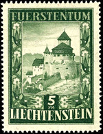 6823 1952, "Burg Von Vaduz" Tadellos Postfrisch, Mi. 280.-, Katalog: 309 ** - Liechtenstein