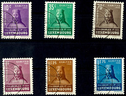 6836 10 C. Bis 1,75 Fr., Kinderhilfe 1935, 6 Werte Kpl. Gestempelt, Mi. 160.-, Katalog: 284/89 O - Luxemburg