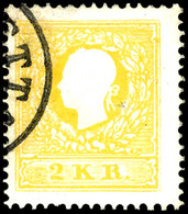 6855 2 Kr. Gelb, Type I, Tadellos Gestempelt, Fotobefund Dr. Ferchenbauer VÖB, Mi. 500.-, Katalog: 10I O - Sonstige & Ohne Zuordnung