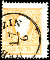 6856 2 Kr. Orange, Type II, Tadellos Gestempelt, Fotobefund Dr. Ferchenbauer VÖB, Mi. 600.-, Katalog: 10IIe O - Sonstige & Ohne Zuordnung