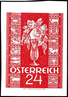 6896 1937, 12 Gr. Und 24 Gr. "Freimarken Für Glückwunsch-Korrespondenz", Abart "ungezähnt", Kompletter Satz Zu Zwei Wert - Sonstige & Ohne Zuordnung