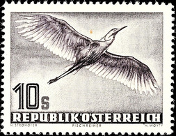 6906 1 Schilling Bis 10 Schilling "Vögel", Flugpostausgabe 1953, Tadellos Postfrisch, Mi. 350.-, Katalog: 984/87 ** - Sonstige & Ohne Zuordnung