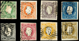 6928 5 R. - 120 R. Luis I., Alle Werte Voll-/breitrandig, Klar Gestempelt, Mi. 750.-, Alter Ausruf 130,-, Katalog: 17/24 - Sonstige & Ohne Zuordnung