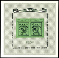 6979 Block-Ausgabe "Genfer Briefmarkenausstellung", Tadellos Postfrisch, Mi. 75.-, Katalog: Bl.10 ** - Sonstige & Ohne Zuordnung