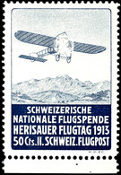 7007 1913, Flugmarke Herslau, Tadellos Ungebraucht, Mi. 160.-, Katalog: V * - Sonstige & Ohne Zuordnung