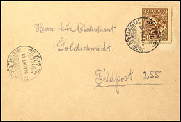 7024 20 Sch. Dunkelbraun Mit Ungarischen Feldpoststempel "TABORI POSTAHVATAL 19.OKT.(1)918" Auf Umschlag Mit Zweitem Abs - Ukraine