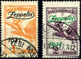 7028 1931, 1 Und 2 P. Graf Zeppelin, Tadellos Rundgestempelt, Mi. 180.-, Katalog: 478/79 O - Sonstige & Ohne Zuordnung