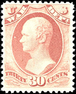 7131 30 C. Braunrosa, Tadellos Postfrisch, Fotoattest PF, Scott: O120 (450,- $), Katalog: 91 ** - Sonstige & Ohne Zuordnung