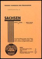 7144 Stiedl/Billig - Großes Handbuch Der Fälschungen - SACHSEN (Lieferung 15), Guter Erhaltung - Other & Unclassified