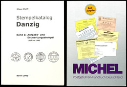 7148 Wolff, K. - Stempelkatalog DANZIG, Band 1, Berlin: 2. Auflage, Sehr Gut Erhalten, Dazu Michel Postgebühren-Handbuch - Other & Unclassified