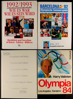 7159 OLYMPIADE, Konvolut Von 4 Bänden, Dabei "Olympismus Und Kultur 1896-1996" (viersprachig), Neuwertig, Olympia 1984,  - Sonstige & Ohne Zuordnung