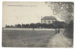 CPA - FLINS NEUVE EGLISE, LES ECOLES - Yvelines  78 - Animée, - Circulé 1916 - Edit. Lepoil - Flins Sur Seine