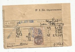 Timbre Fiscal 50c, Essert Romand , Canton Du BIOT , Haute Savoie , 2 Cachets , 1928 , P 1 Bis. Départementa. - Other & Unclassified