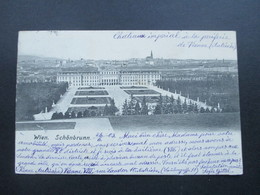 Österreich 1903 AK Wien. Schönbrunn. Nach Vienne Frankreich Gesendet! - Castello Di Schönbrunn