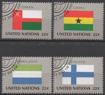 NATIONS-UNIES  ( New-York)  N°452 A 455___OBL VOIR SCAN - Usados