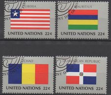NATIONS-UNIES  ( New-York)  N°448 A 451__OBL  VOIR SCAN - Gebruikt