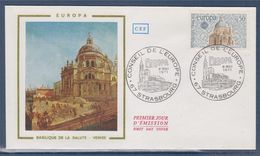 = Europa 1971 Sauvegarde De Venise, 8 Mai 71 Enveloppe Strasbourg, Basilique De La Salute à Venise N°1676 - 1971