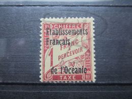 VEND BEAU TIMBRE TAXE DES ETABLISSEMENTS FRANCAIS DANS L'OCEANIE N° 7 , X !!! - Postage Due