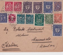 ALLEMAGNE 1922 LETTRE DE MUNCHEN POUR L'ITALIE - Cartas