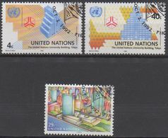 NATIONS-UNIES  ( New-York)  N°617 A 619__ OBL  VOIR SCAN - Used Stamps