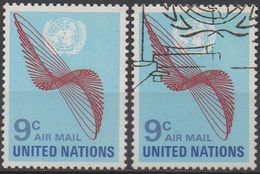 NATIONS-UNIES  ( New-York)  PA N°15__ NEUF**et OBL  VOIR SCAN - Poste Aérienne