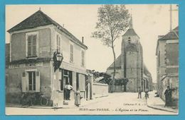 CPA L'Eglise Et La Place MISY-SUR-YONNE 77 - Autres & Non Classés