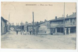 51 Marne Moiremont Place Rue Basse Animée 1936 - Autres & Non Classés
