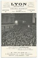 69 Lyon Républicain La Foule Attendant Le Journal Des Résultats Un Soir D'élections 1907, évenement - Andere & Zonder Classificatie