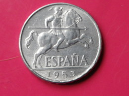 Espagne 10 Centimos 1953 Gouv.nationaliste Km#766     Lot1     Superbe  Aluminium - 10 Centesimi