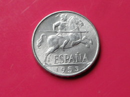 Espagne 10 Centimos 1953 Gouv.nationaliste Km#766     Lot 2    Superbe  Aluminium - 10 Centiemen