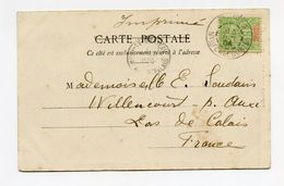 !!! PRIX FIXE : NOUVELLE CALEDONIE, CPA DE 1904 POUR LA FRANCE, TARIF IMPRIME - Briefe U. Dokumente