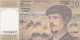 20 FRS DEBUSSY NEUFJ 044 1993 - 20 F 1980-1997 ''Debussy''