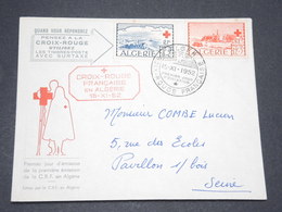 ALGÉRIE - Enveloppe  FDC Croix Rouge En 1952 - L 13399 - FDC