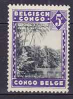 Belgium Congo 1938 Mi. 173    5 C. Molingfluss MNH** - Ongebruikt