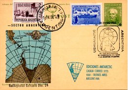 ARGENTINE. Entier Postal Avec Oblitération De 1966. Voyage International De Connaissance De L'Antarctique Argentin. - Programmi Di Ricerca