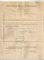 Programme , Convocation Assemblée Générale , Société Française Mutuelle Et Philanthropique De Genéve ,1894 - Programs