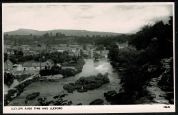 RB 1191 - Real Photo Postcard - River Teme & Ludford - Ludlow Shropshire - Shropshire