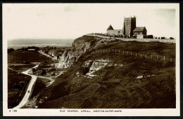 RB 1191 - Early Real Photo Postcard - Old Church - Uphill Near Weston-super-Mare Somerset - Weston-Super-Mare