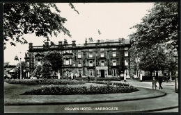 RB 1191 - Real Photo Postcard - Cars At Crown Hotel Harrogate - Yorkshire - Harrogate