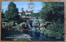 Delcampe - Dublin - Waterfall In Stephens Green - Colorisée - City Arms / Blason - (n°10006) - Dublin
