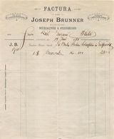 Joseph Brunner, Spezereihandlung, Tapetenlager, Luzern 1890 - Zwitserland