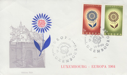 Enveloppe  FDC  1er  Jour   LUXEMBOURG    Paire   EUROPA    1964 - 1964