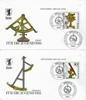 Germany / Berlin - Mi-Nr 641/644 FDC (O1033)- - 1981-1990