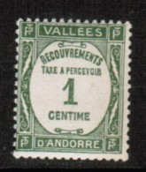 FRENCH ANDORRA  Scott # J 16** F-VF MINT NH - Unused Stamps